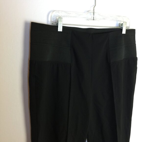 Like new! Lafayette 148 New York Pull On Pants Trousers XXL Womens Black Knit - Picture 13 of 16